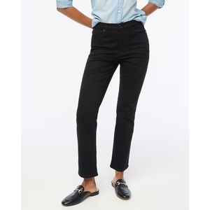 NWT J. Crew Factory Flare Crop Black Jean In All-Day Stretch Size 27